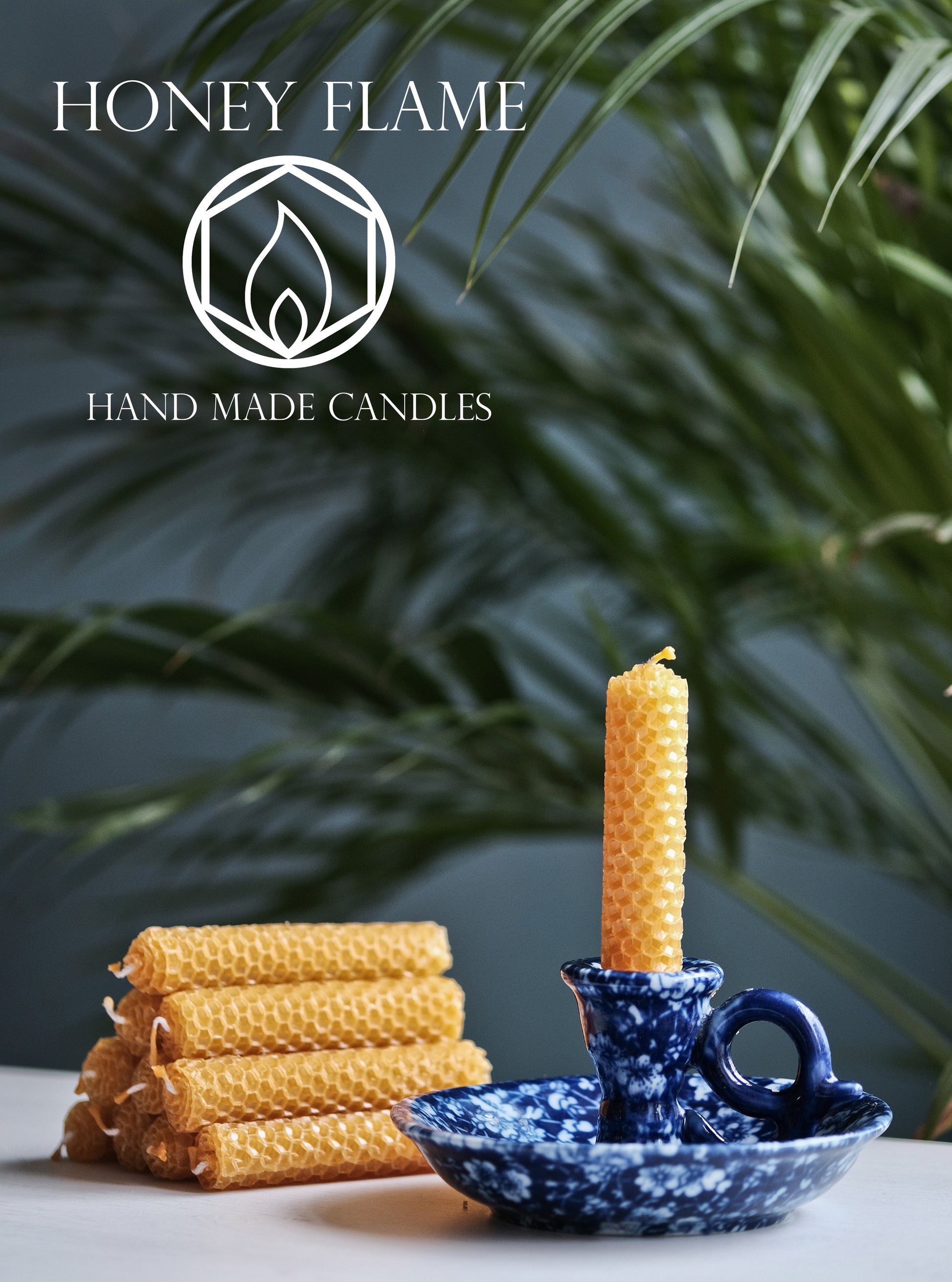 10 x 100% PURE BEESWAX candles - 10cm x 2cm ~ Eco-friendly